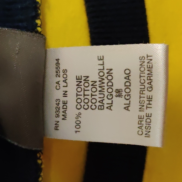 55 DSL Yellow / Blue Long Sleeved T-shirt M - Picture 5 of 5